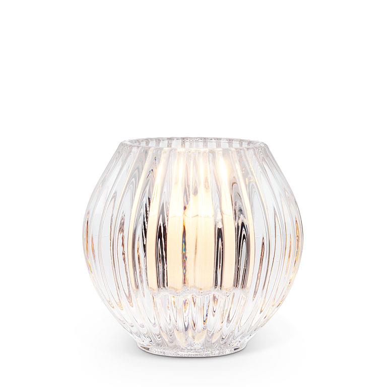 Reversible Ball Taper/Votive Holder: Clear