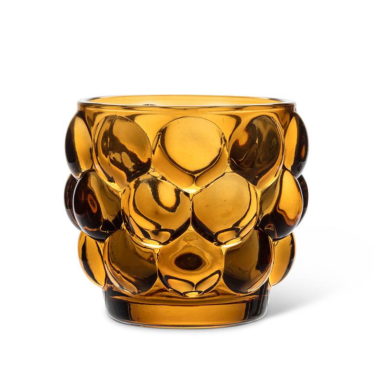 Small Bubble Votive: Amber