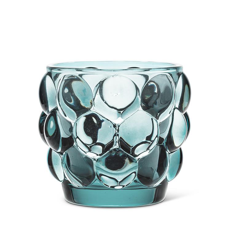 Small Bubble Votive: Blue