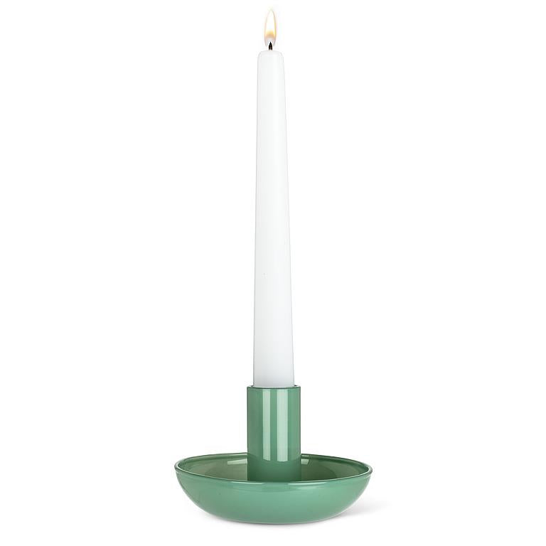 Perfect Little Taper Candle Holder: Green