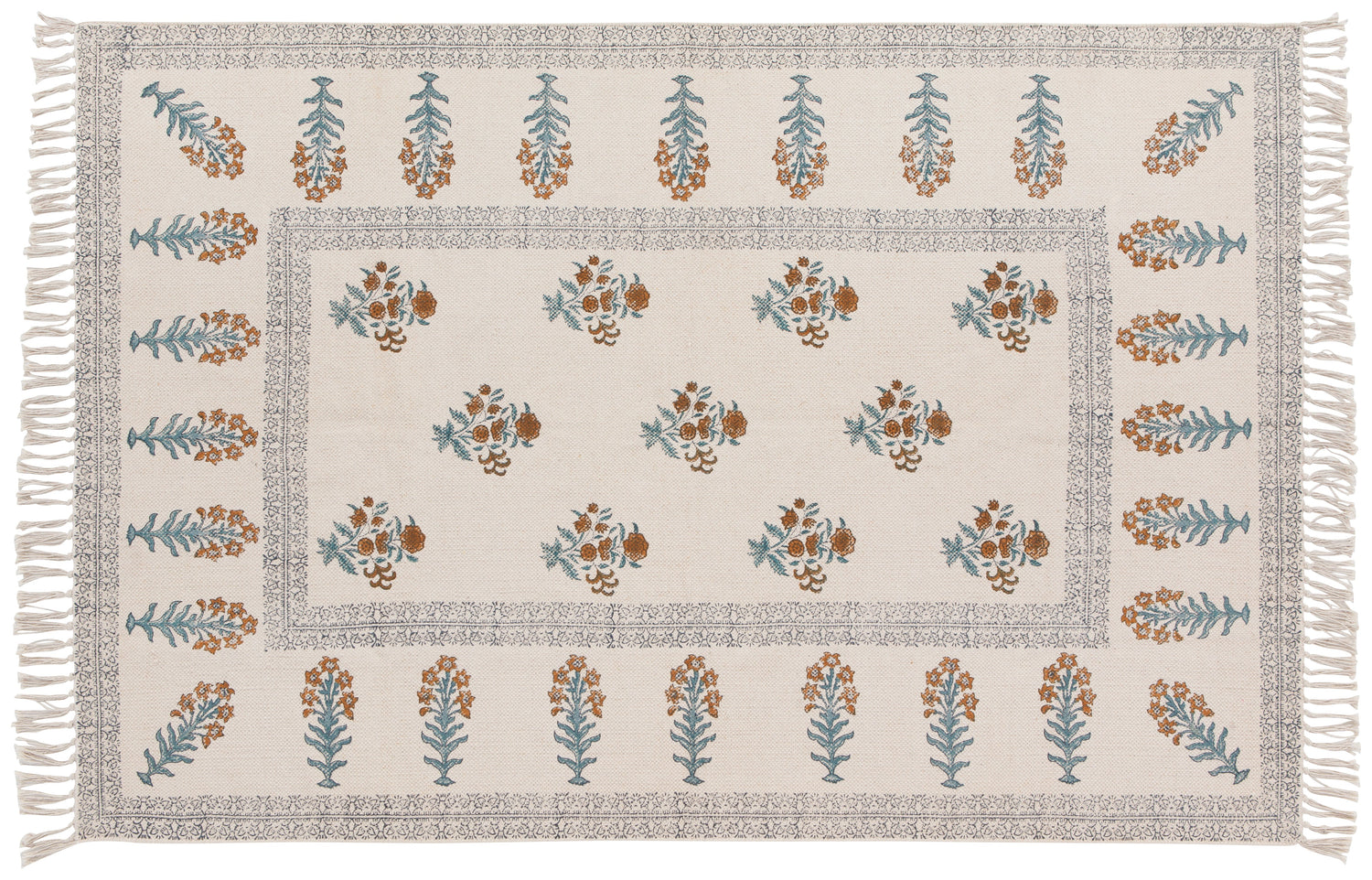 Block Print Floras Rug Danica Heirloom