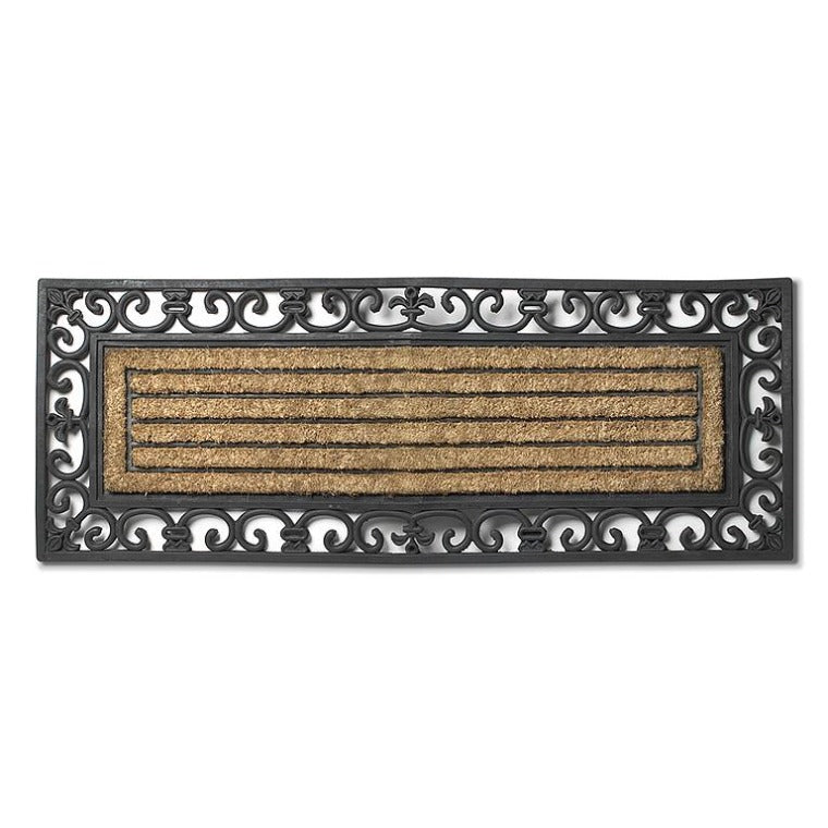 Long Grill Doormat With Ornate Border