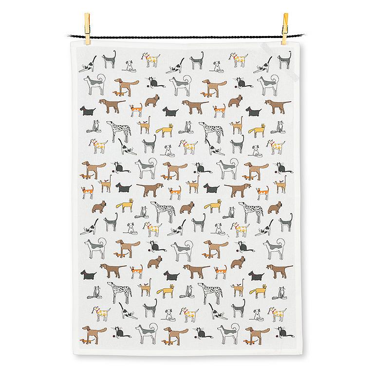 Dogs and Cats Kitchen Towel