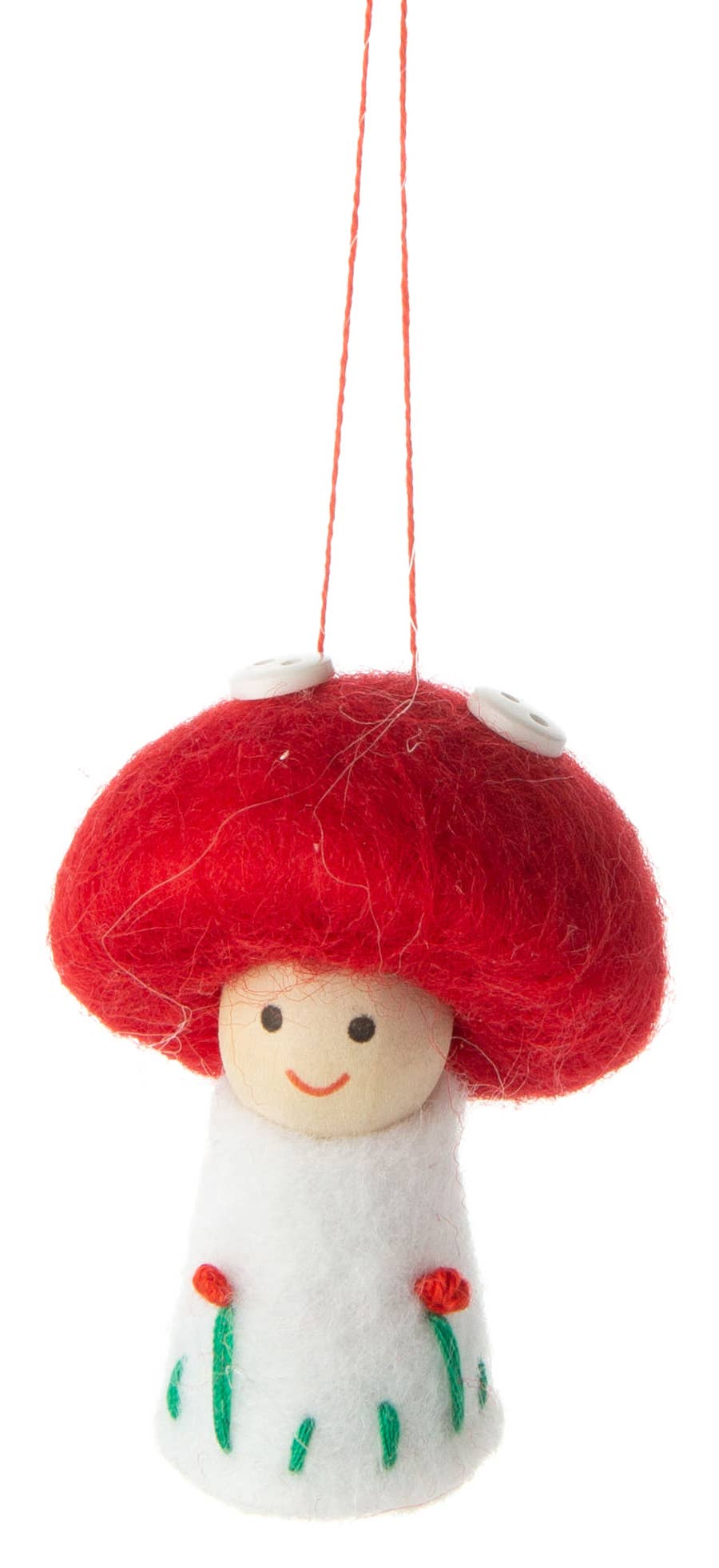 Felt Little Child Mushroom Ornament