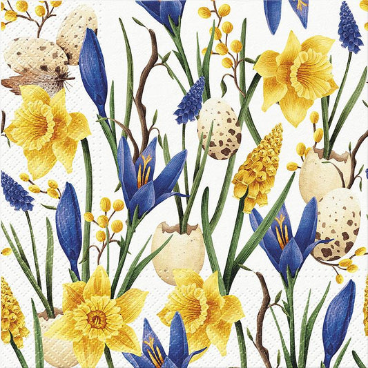 Muscari & Daffodils Luncheon Napkins