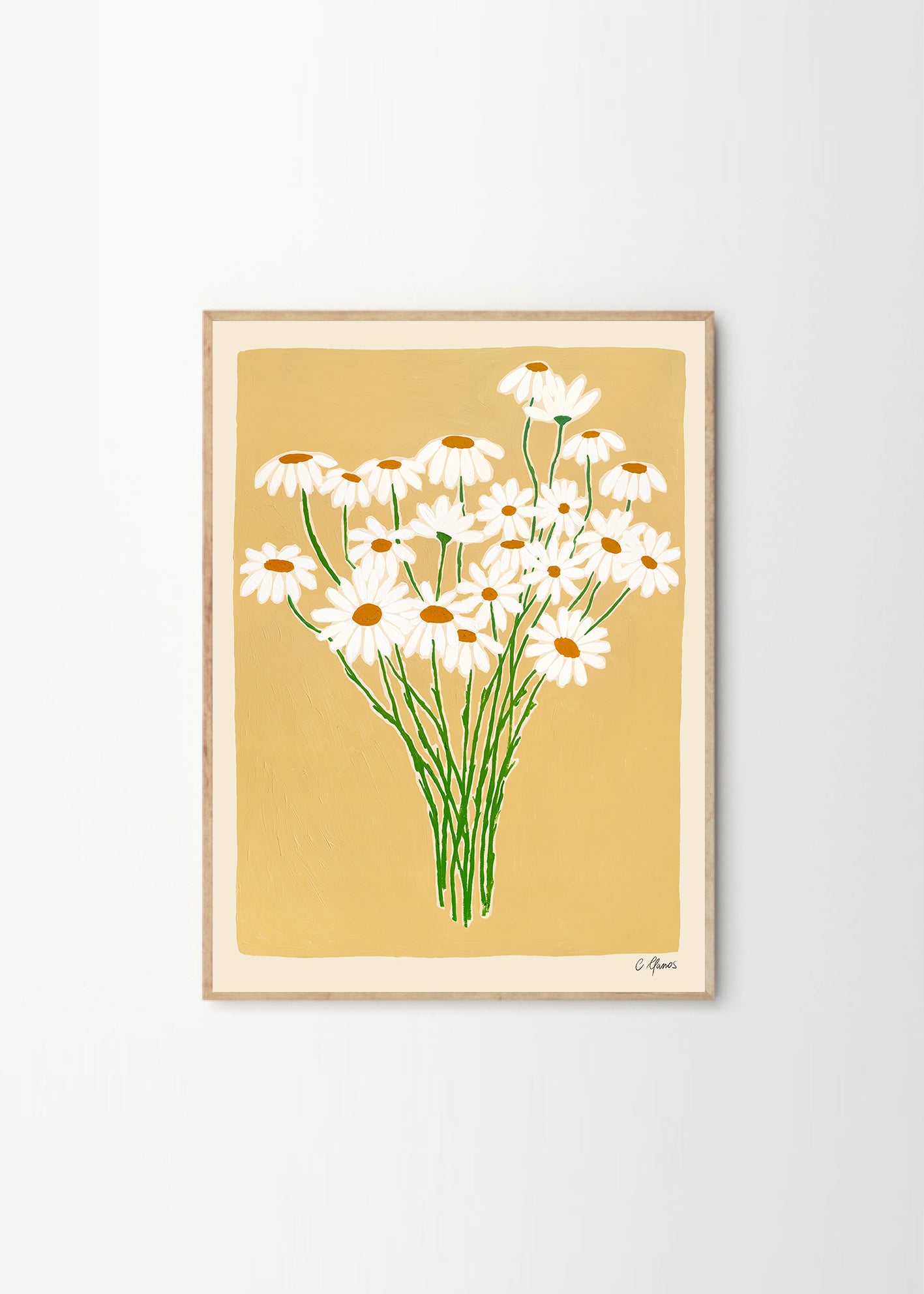 Daisies Print by Carla Llanos