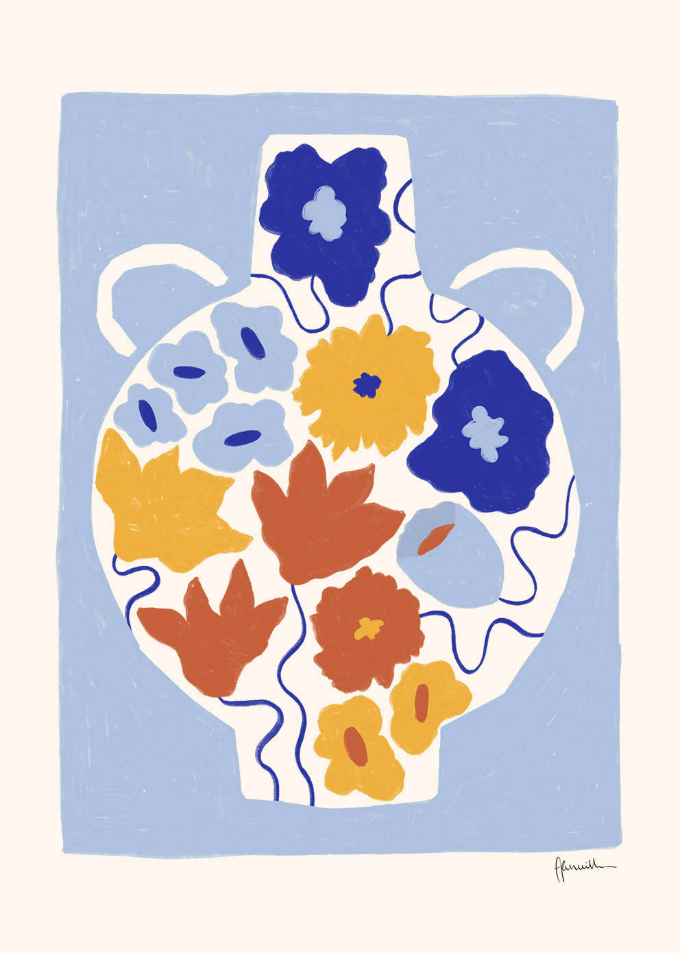 Flower Pot Print by Frankie Penwill The Poster Club
