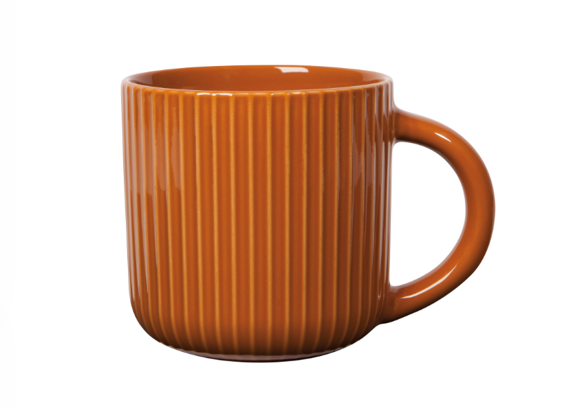 Grand Fluted Mug: Cognac