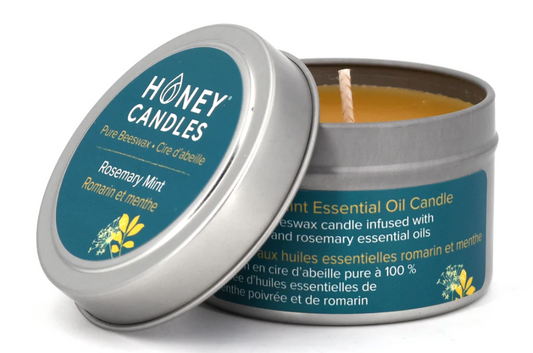 Rosemary Mint Beeswax Candle Tin