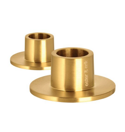 Ester & Erik Candle Holder: Gold