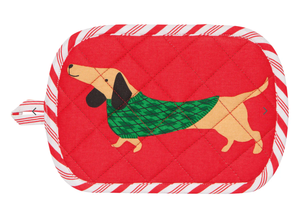 Holiday Hounds Shaped Potholder