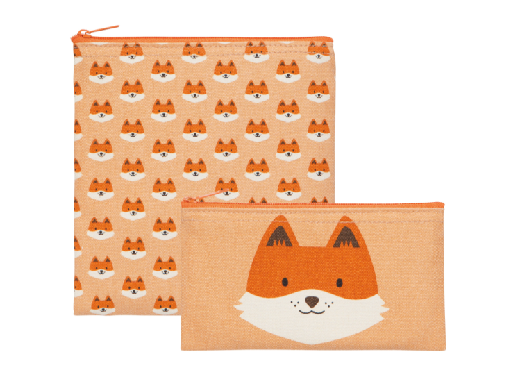 Fox Snack Bags Set of 2