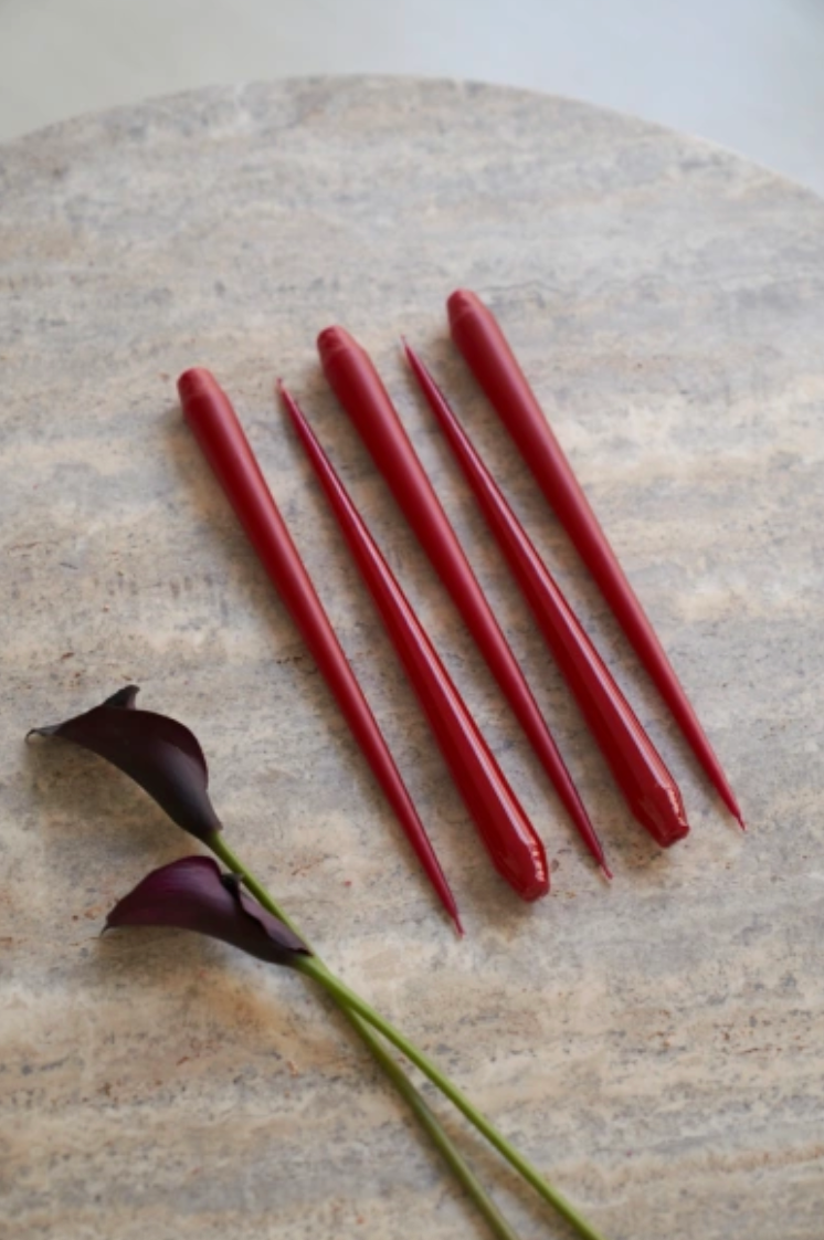 Ester & Erik Taper Candle (set of 2):  Winter Berry