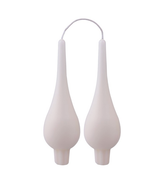 Danish Drop Candle: Ivory