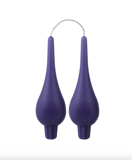 Danish Drop Candle: Purple