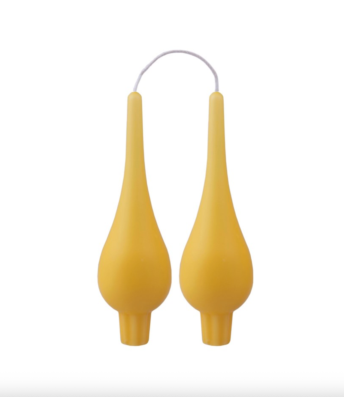 Danish Drop Candle: Yellow