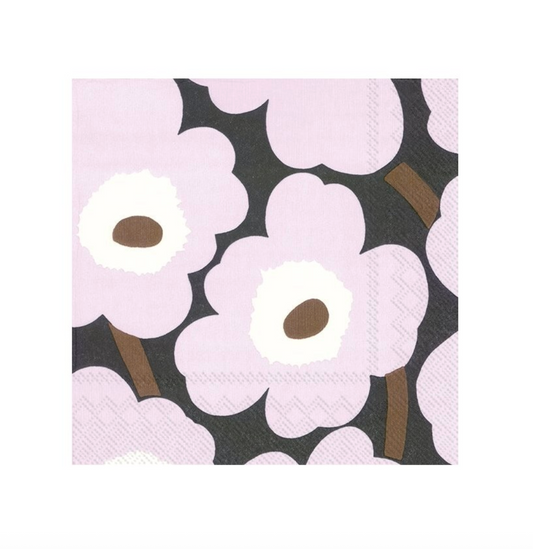 Marimekko Cocktail Napkin UNIKKO rose