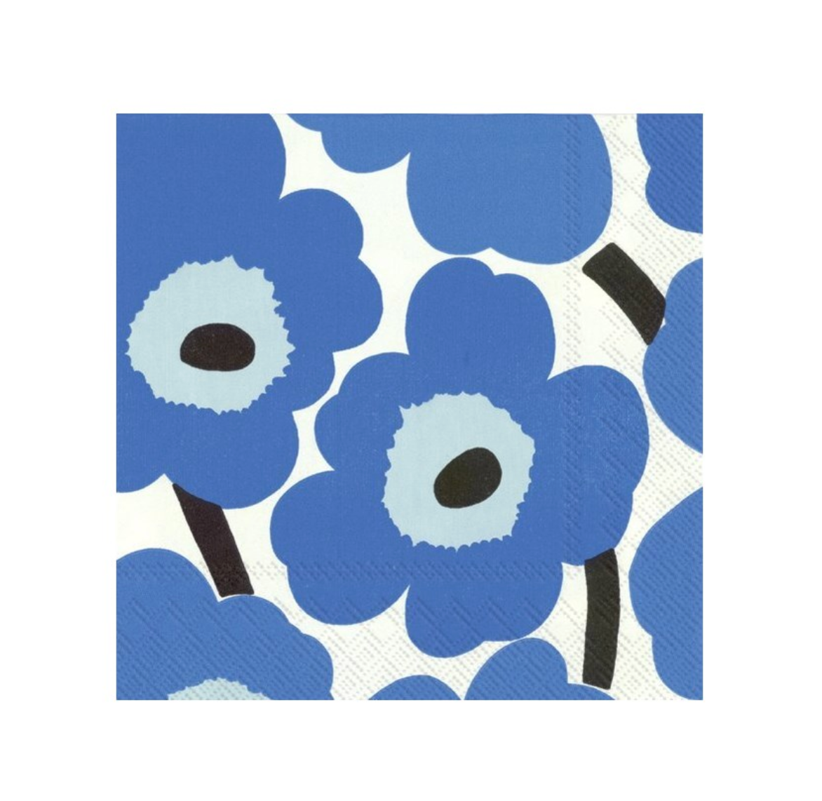 Marimekko Cocktail Napkin UNIKKO blue
