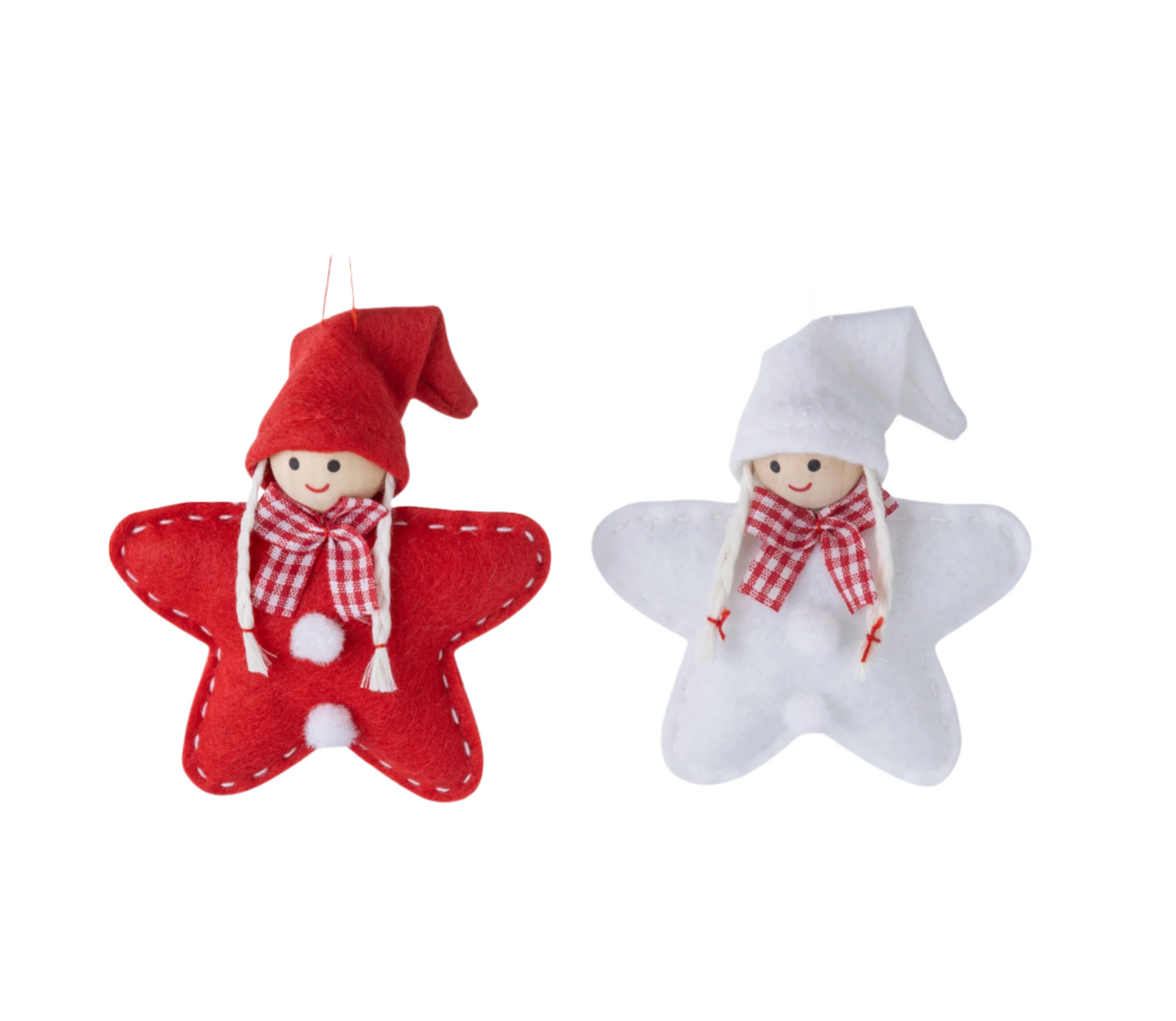 Scandinavian Felt Star Children Ornaments Home. Finally